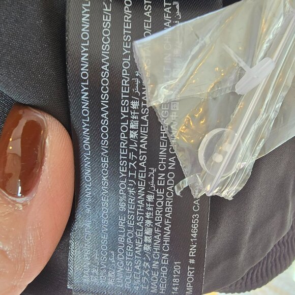 NWT C/Meo Collective Black Strapless Ribbed Dress Size M - Picture 7 of 7